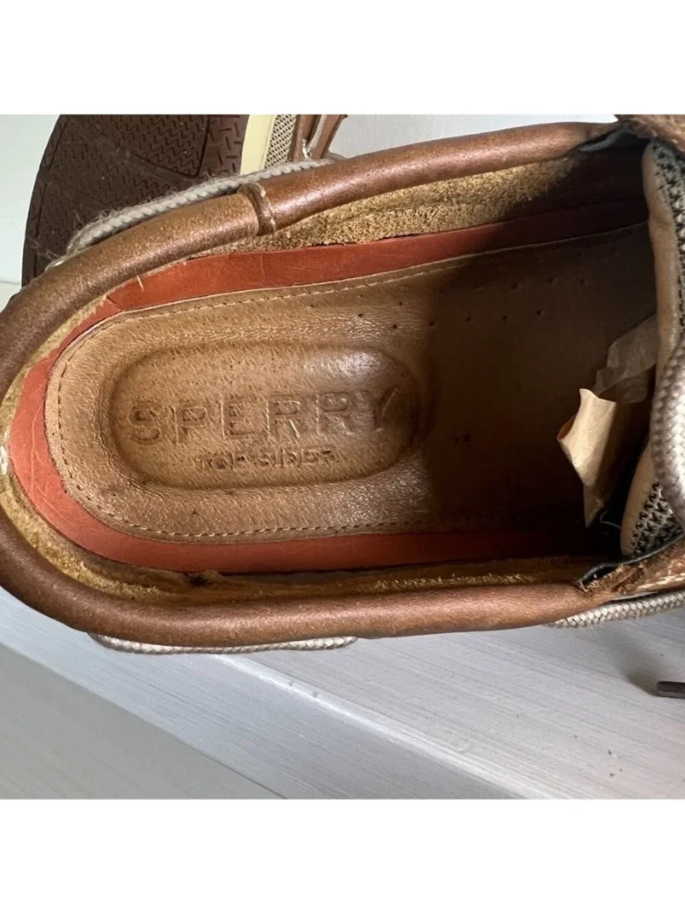 Sperry Topsider Mens 9.5W Billfish 3 Eye Boat Loafers Leather Shoes Preppy
